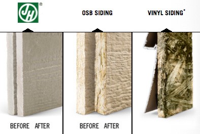 Moisture benefits compared with OSB and Vinyl
